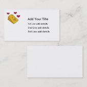 Käse und Kuss-Visitenkarte Visitenkarte (Vorne/Hinten)