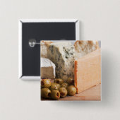 Käse und Oliven Button (Vorne & Hinten)