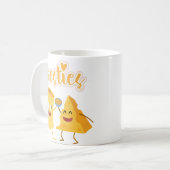Käse und Pasta Besties Funny Mug Kaffeetasse (Vorderseite Links)
