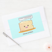 Käse und Rhein Rechteckiger Aufkleber (Umschlag)