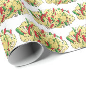 Käse- und Saltfish Kabeljau jamaikanische Karibik Geschenkpapier (Rolleneckpunkt)