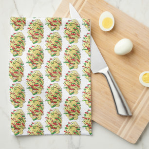 Käse- und Saltfish Kabeljau jamaikanische Karibik Geschirrtuch
