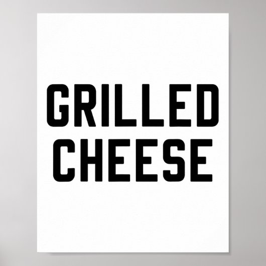 Käse und Tomatensuppe, gegrillt, entsprechende Kos Poster (Vorne)
