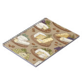 Käse und Trauben Notizblock (Linke Seite)