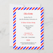 Käse und Wein Französisches Thema Spaß Party Einla Einladung (Rückseite)