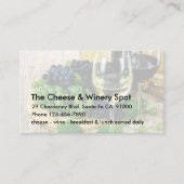 Käse-und Wein-Restaurant Visitenkarte (Vorderseite)