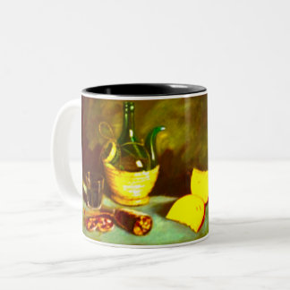 Käse- und Weinbecher Zweifarbige Tasse