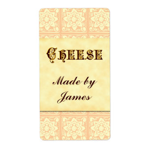 Käse-Vintage Kunst-Gewohnheits-Aufkleber