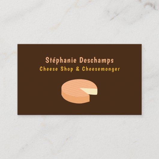 Käse Visitenkarte (Vorderseite)