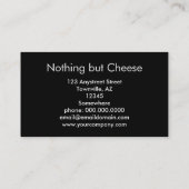 Käse Visitenkarte (Rückseite)