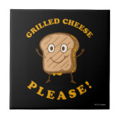 Käse vom Grill bitte Fliese (Vorderseite)