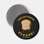Käse vom Grill bitte Magnet (Vorderseite/Rückseite)