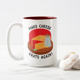 Käse wieder graten lassen zweifarbige tasse
