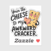 Käse zu My Awkward | Das sonnige und Niedliche Val Aufkleber (Blatt)