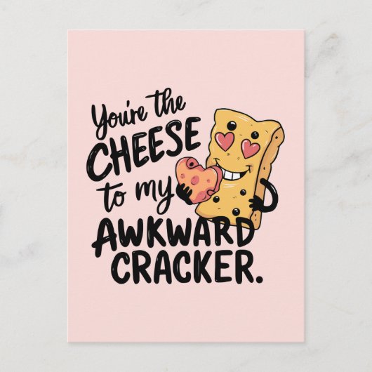 Käse zu My Awkward | Das sonnige und Niedliche Val Postkarte (Vorderseite)