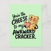 Käse zu My Awkward | Das sonnige und Niedliche Val Postkarte (Vorderseite)