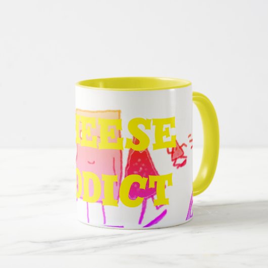 Käseaddict Tasse (VorderseiteRechts)