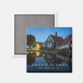 Käsebauernhaus in den Niederlanden in der Dämmerun Magnet (Vorderseite/Rückseite)