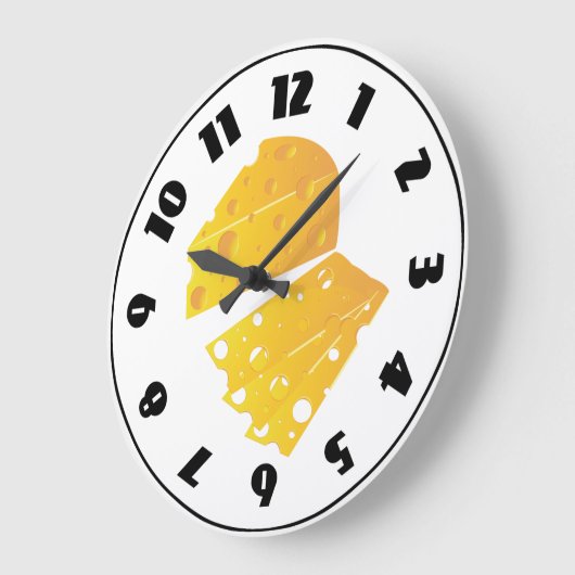 Käseblock Große Wanduhr (Winkel)