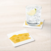 Käseblock Rechteckiger Pappuntersetzer (Vor Ort)