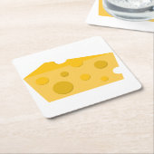 Käseblock Rechteckiger Pappuntersetzer (angewinkelt)