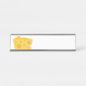 Käseblock Schreibtischnamensplakette (Vorderseite )