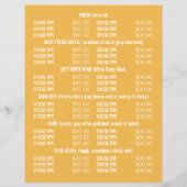 Käseblöcke, Käsemongerwerbung Flyer (Hinten)