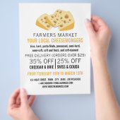 Käseblöcke, Käsemongerwerbung Flyer (Hand)