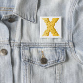 Käsebuchstabe X Typografie Button (Beispiel)