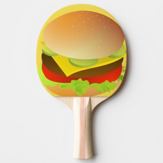 Käseburger Tischtennis Schläger (Vorderseite)