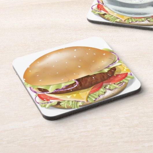 Käseburger Untersetzer (Linke Seite)