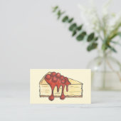 Käsecake-Bäckerei NYC New York Visitenkarte (Stehend Vorderseite)