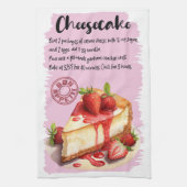 Käsecake Backrezeptur Geschirrtuch (Vertikal)
