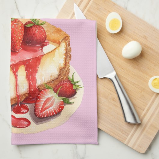 Käsecake Backrezeptur Geschirrtuch (Viertel Falte)