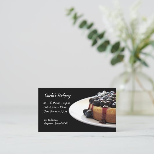 Käsecake Visitenkarte (Stehend Vorderseite)