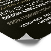 Käsedarstellung, Käsewerbung Poster (Ecke)