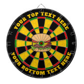 Käseeburger-Dartboard mit benutzerdefiniertem Text Dartscheibe (vorne)