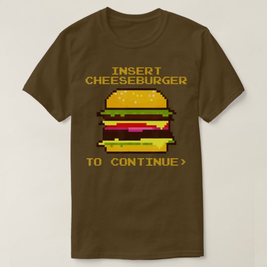 Käseeburger einsetzen, um den Käsebrenner fortzufü T-Shirt (Design vorne)