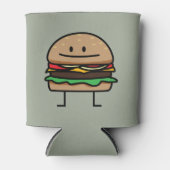 Käseeburger Hamburger Fleisch Rindfleischbrasse Dosenkühler (Vorderseite)