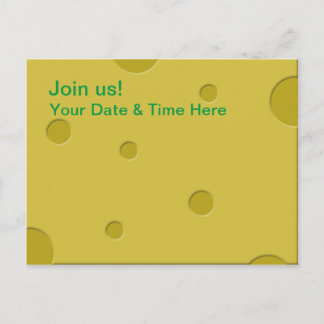 Käseeinladen Einladungspostkarte