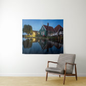 Käsefarm in Holland bei Dämmerung Wandteppich (Beispiel (Horizontal))