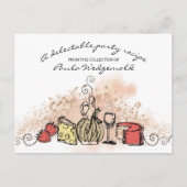 Käsefruchtwein Abendessen Party Rezept Karte (Vorderseite)