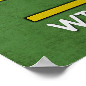 Käsefußball Beer Wisconsin Funny Mathe Poster (Ecke)