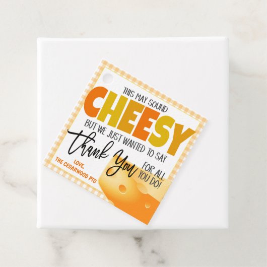 Käsegeschenkmarke Geschenkanhänger (Beispiel)