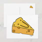 Käsegesicht süßer Käse Postkarte (Vorne/Hinten)