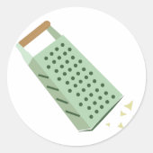 Käsegrater Runder Aufkleber (Vorderseite)