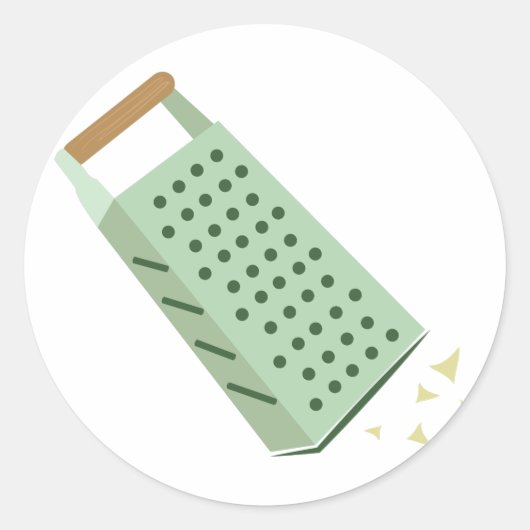 Käsegrater Runder Aufkleber (Vorderseite)