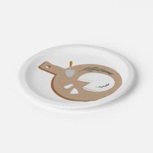 Käsehauptversammlung Pappteller (Schrägansicht)