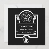 Käsehersteller Feiertagskarte (Rückseite)