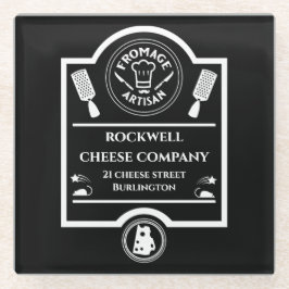 Käsehersteller Glasuntersetzer